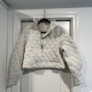Lululemon Quilted Scuba Size 6 Women's Jacket - Off-White